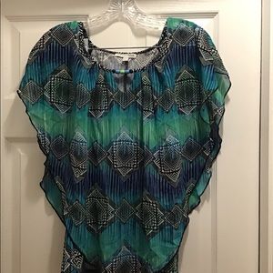 Notations - Sheer Overlay Top